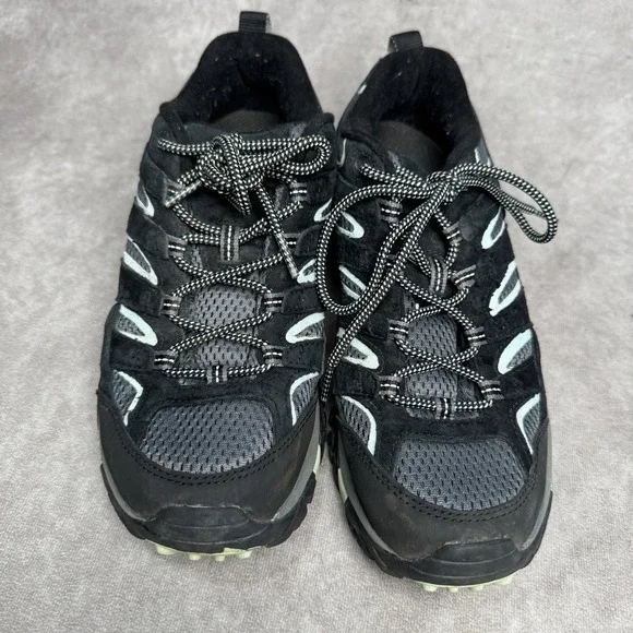 Merrell Shoes Womens 9 Moab 2 Vent Hiking Low Sneakers J19908 Black Pre-owned - Picture 5 of 9